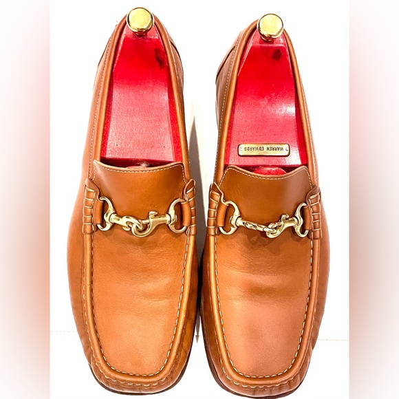 COACH Patterson horsebite Men’s driving shoes tan leather 9.5 MADE IN ITALY - Picture 2 of 13